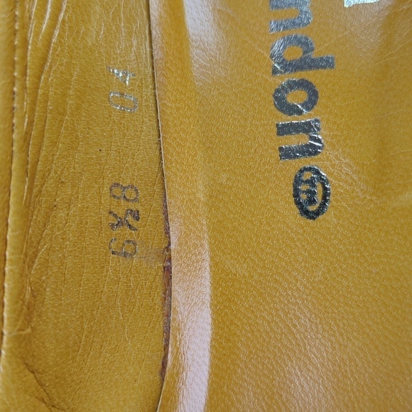 Sasha London Mustard Color Leather Pumps - Picture 13 of 13